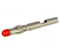 Connector: 4mm banana | plug | Max.wire diam: 2.8mm | nickel plated