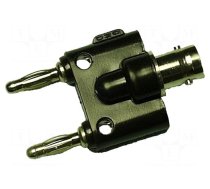 Adapter | 3A | Insulation: nylon | banana 4mm plug x2,BNC plug