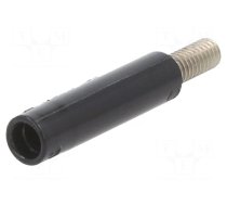 Connector: 4mm banana | adapter,socket | 32A | 600V | black | insulated