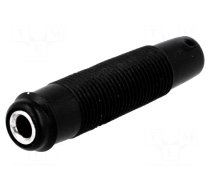 Connector: 4mm banana | socket | 16A | 60VDC | black | nickel plated