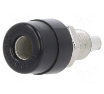 Connector: 4mm banana | socket | 32A | 60VDC | black | screw | -25÷85°C