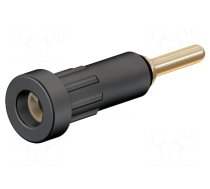 Connector: 2mm banana | socket | 10A | Overall len: 24.5mm | black