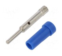 Connector: 2mm banana | socket | 10A | 70VDC | 24.5mm | blue | on panel