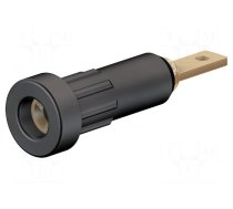 Connector: 2mm banana | socket | 10A | Overall len: 23mm | black | 60VDC