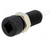 Connector: 2mm banana | socket | 6A | Overall len: 21mm | black