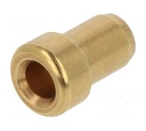 Connector: 2mm banana | socket | 6mm | Plating: gold-plated | brass