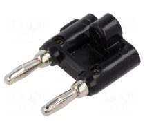 Adapter | black | 15A | banana 4mm plug x2,banana MDP plug x2 | 5mΩ