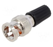 Adapter | black | 3A | 35.5mm | banana 4mm socket,BNC plug | 50Ω | 500V