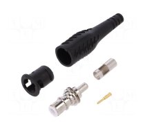 Connector: BNC | black | 3A | 58mm | soldered,crimped | 5÷40°C | BNC male