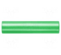 Connector: 4mm banana | adapter | green | 70VDC | 16A | 45mm | -10÷70°C