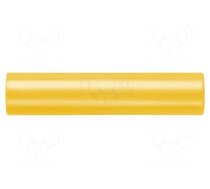 Connector: 4mm banana | adapter | yellow | 70VDC | 16A | 45mm | -10÷70°C