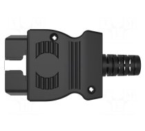 Connector: diagnostic OBD II | black | 10A | Insulation: polyamide