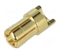 Connector: 6mm banana | plug | 60A | 8AWG | 0.2mΩ