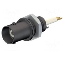 Connector: BNC | socket | black | Connection: screw | on panel | 5÷40°C