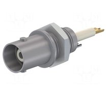 Connector: BNC | socket | grey | Connection: screw | on panel | 5÷40°C