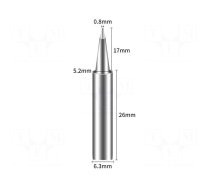 Tip | chisel | 0.8mm | for soldering station