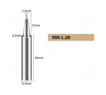 Tip | chisel | 1.2mm | for soldering station