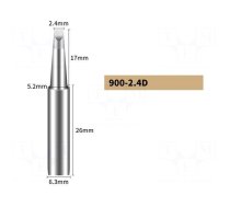 Tip | chisel | 2.4mm | for soldering station