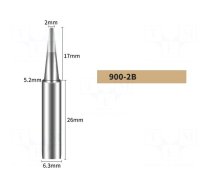 Tip | conical | 2mm | for soldering station