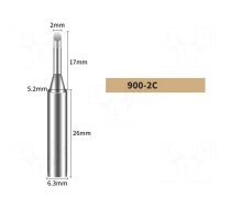 Tip | hoof | 2mm | for soldering station