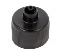 Cap for dispensing bottle | black | Mounting: Luer Lock