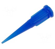 Needle: plastic | 1.25" | Size: 22 | straight,conical | 0.41mm