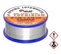 Tin | lead-based | Sn60Pb40 | 1.2mm | 0.1kg | reel | 190°C | 2.5%