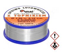 Tin | lead-based | Sn60Pb40 | 1.5mm | 0.1kg | reel | 190°C | 2.5%