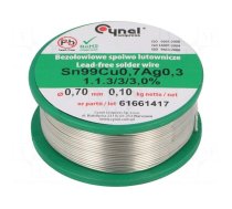 Tin | lead free | Sn99Ag0,3Cu0,7 | 700um | 100g | reel | 216÷227°C | 3%