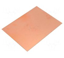 Laminate | FR4,epoxy resin | 0.6mm | L: 100mm | W: 75mm | Coating: copper