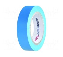 Tape: electrical insulating | W: 15mm | L: 10m | Thk: 0.15mm | blue | 200%