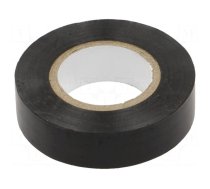 Tape: electrical insulating | W: 19mm | L: 20m | Thk: 0.13mm | black