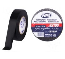 Tape: electrical insulating | W: 19mm | L: 20m | Thk: 0.15mm | black