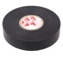 Tape: electrical insulating | W: 19mm | L: 33m | Thk: 0.18mm | black