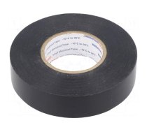 Tape: electrical insulating | W: 19mm | L: 33m | Thk: 0.2mm | black | 240%