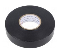 Tape: electrical insulating | W: 19mm | L: 33m | Thk: 0.18mm | black