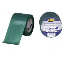 Tape: electrical insulating | W: 50mm | L: 10m | Thk: 0.19mm | green