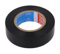 Tape: electrical insulating | W: 19mm | L: 33m | Thk: 0.15mm | black