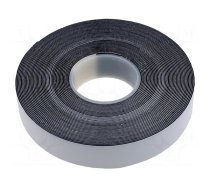 Tape: self-amalgamating | black | 19mm | L: 9.1m | Thk: 0.75mm | 800%