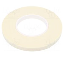 Tape: fixing | W: 12mm | L: 11m | Thk: 1mm | two-sided adhesive | white