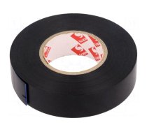 Tape: fixing | W: 19mm | L: 33m | Thk: 0.11mm | black | -30÷105°C | 180%