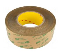 Tape: fixing | W: 50mm | L: 55m | Thk: 0.13mm | acrylic | transparent | 10GΩ