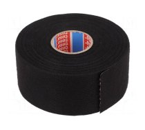 Tape: textile | W: 50mm | L: 25m | Thk: 0.3mm | Automotive | black | 105°C