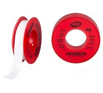 Tape: sealing | W: 12mm | L: 12m | Thk: 0.1mm | white | PTFE | max.260°C