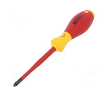 Screwdriver | insulated,slim | Pozidriv® | PZ2 | Blade length: 100mm