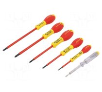 Kit: screwdrivers | insulated | 1kVAC | Phillips,slot | FATMAX® | 6pcs.