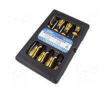 Kit: screwdrivers | Phillips cross,slot | plastic box | 8pcs.