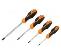 Kit: screwdrivers | Pozidriv® | Size: PZ0,PZ1,PZ2,PZ3 | BETAGRIP