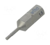 Screwdriver bit | hex key | HEX 1,5mm | Overall len: 25mm | STANDARD