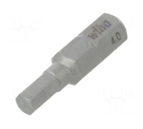 Screwdriver bit | hex key | HEX 4mm | Overall len: 25mm | STANDARD